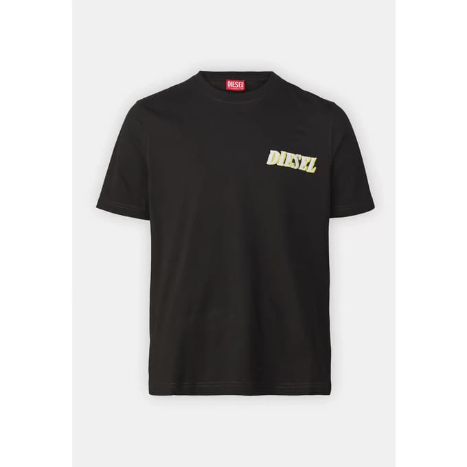 Diesel T Adjust K12 T-shirt Met Korte Mouwen Zwart S Man