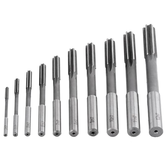 10 stuks HSS H7 Rechte Groef Ruimer Machine Snijder 3456789101112mm