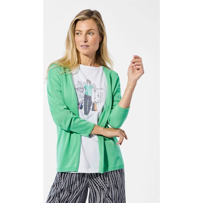 Cardigan - lichtgroen - Gr. 25 van Goldner Fashion