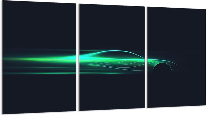 TMK ArtDeko - Serie - Beschermplaat - 30x52 cm - Tempered Glass