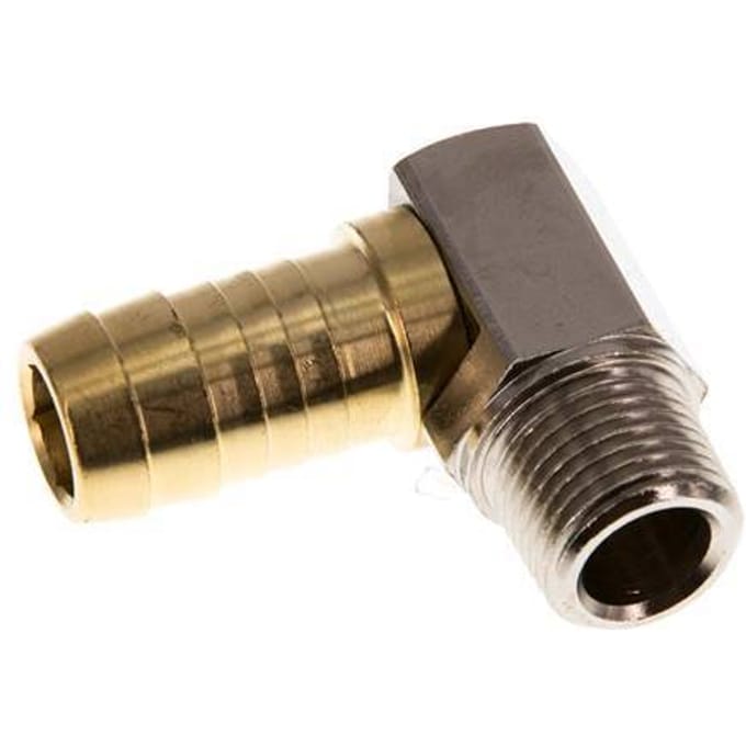 19 mm & R1/2'' Messing L-Slangpilaar Met Buitendraad