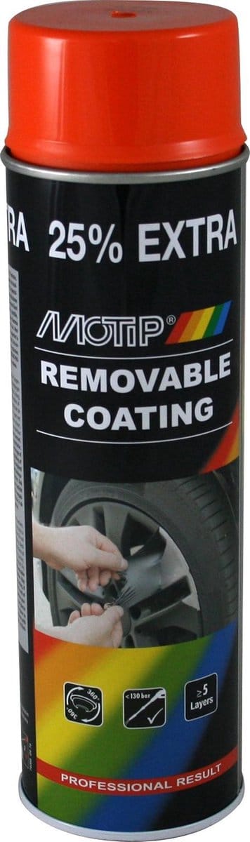 MoTip SprayPlast ORANJE spuitbus 500ml