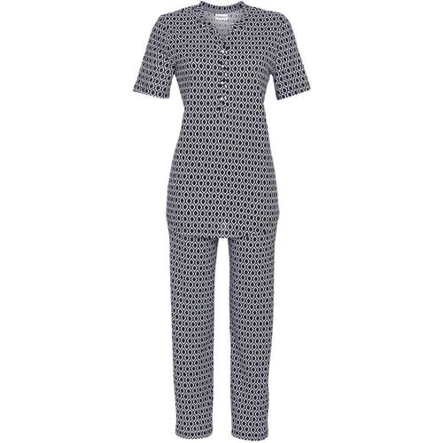 Katoenen Ringella pyjama nachtblauw - Blauw - Maat - 42