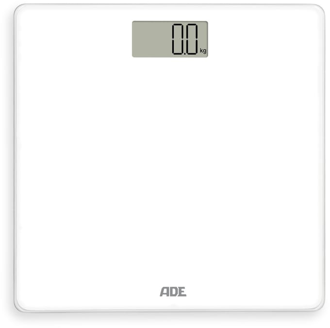 Digitale Personenweegschaal Amina Wit 30x30cm - Incl. 2x Aaa - Lcd Display