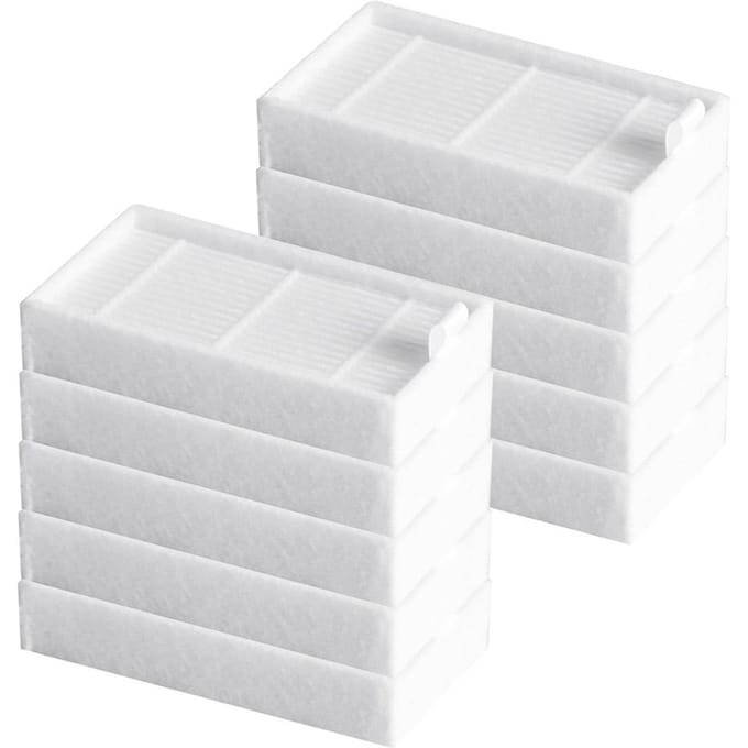 10 stuks/partij Robotstofzuiger HEPA-filtervervanging voor iLife Robotstofzuiger, V3, V3S, white