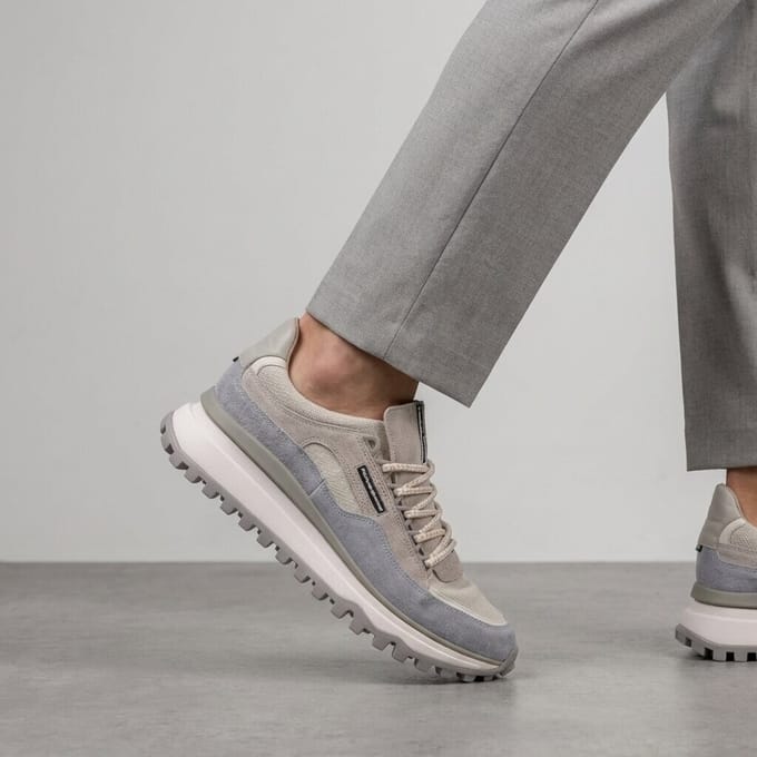 Floris van Bommel Floris van Bommel De Gripper Sneakers blauw Suéde