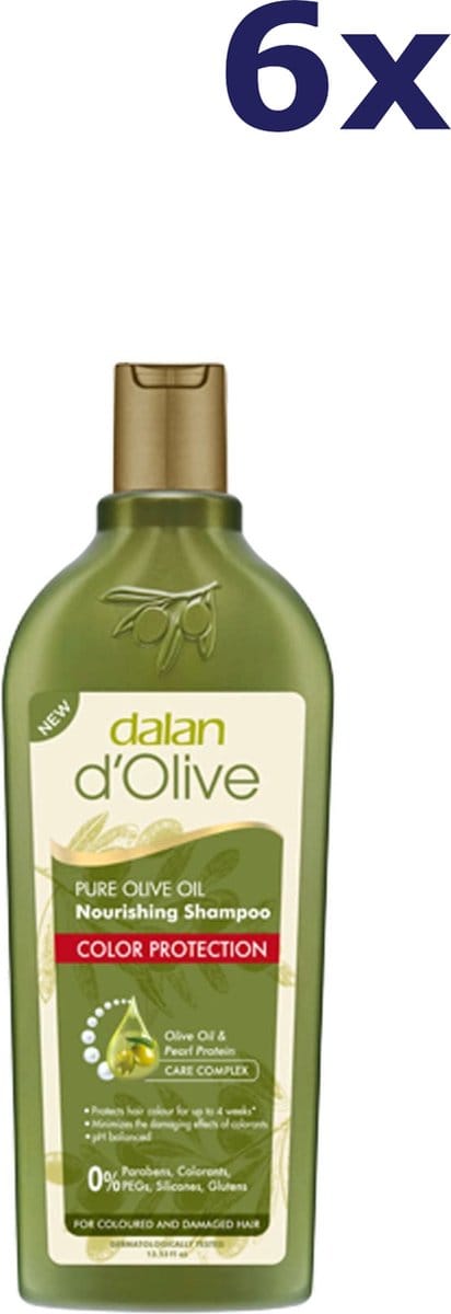 6x Dalan d'Olive Shampoo - Color Protection 400 ml