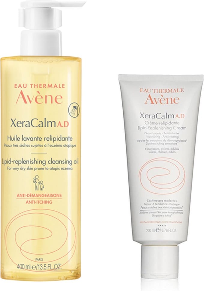 Avène XeraCalm A.D. Olie + Crème 200ml - Bundel