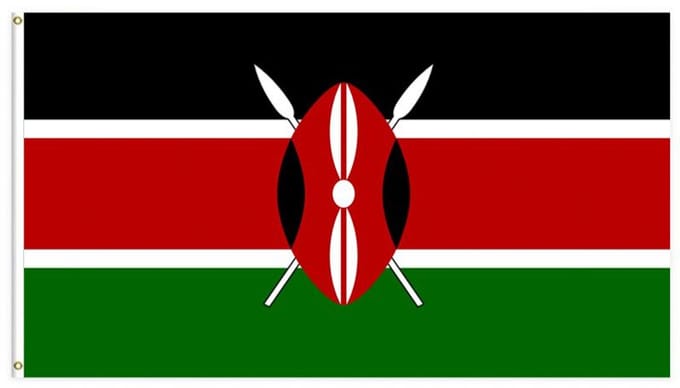 Go Go Gadget - Keniaanse Vlag - 90x150cm - Kenia