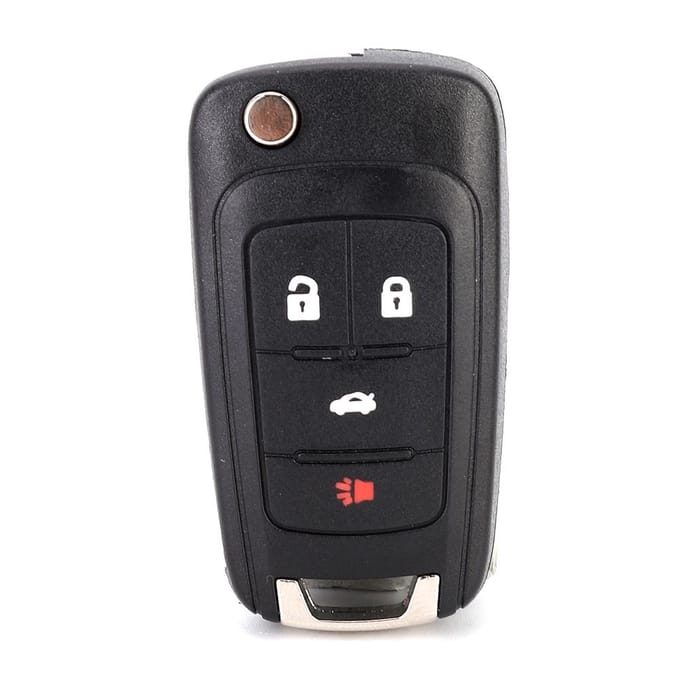 Coque de protection noire pour clé télécommande à 4 boutons, compatible avec Chevrolet gray