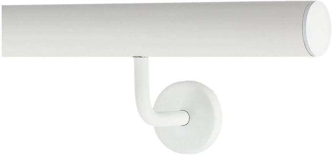 Wandleuning Trapleuning - Aluminium Reling - Veilig Lopen - Eenvoudige Montage - 150 cm - Wit