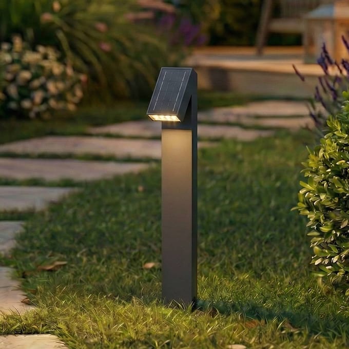 PRIOS LED-zonnelamp Lestor, antraciet, dimbaar, IP65