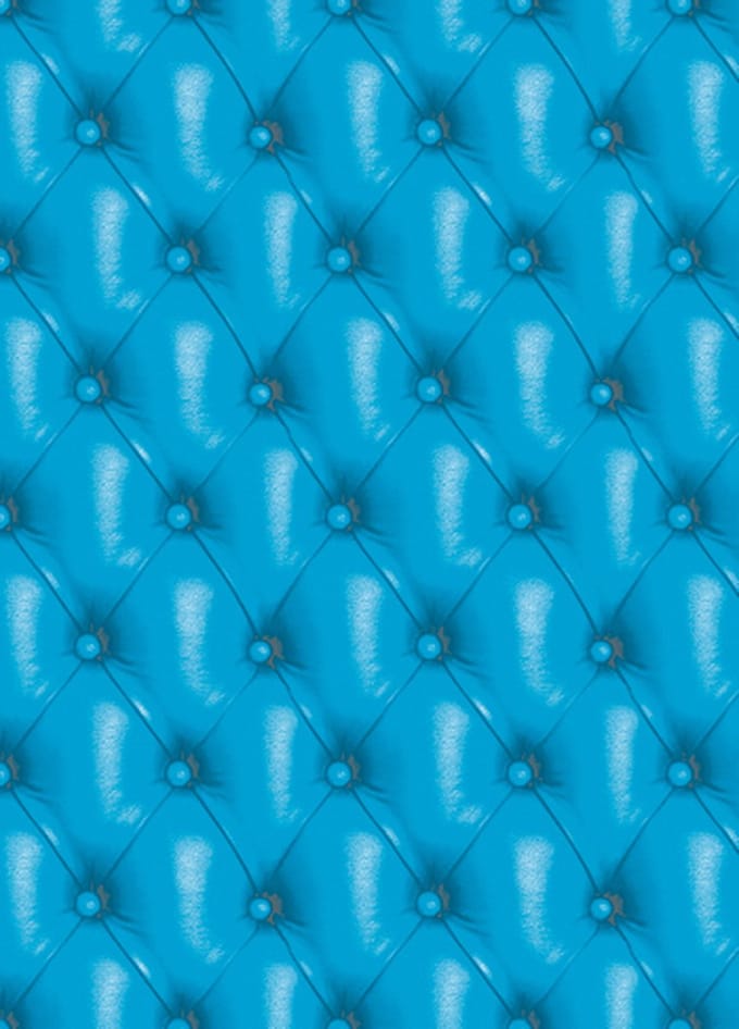 Decopatch papier Chesterfield look blauw