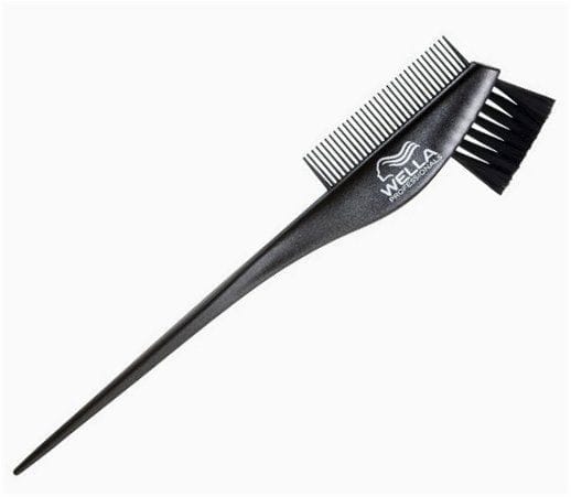 Wella Verfkam met kwast zwart 23,5cm