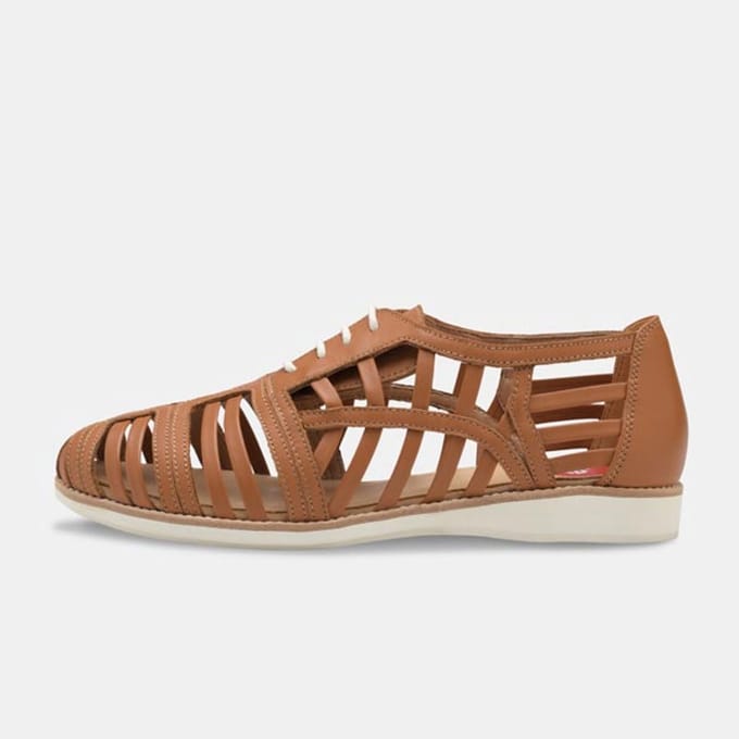 Rollie | Dames | Veterschoen | Derby Cage Tan | Maat 40