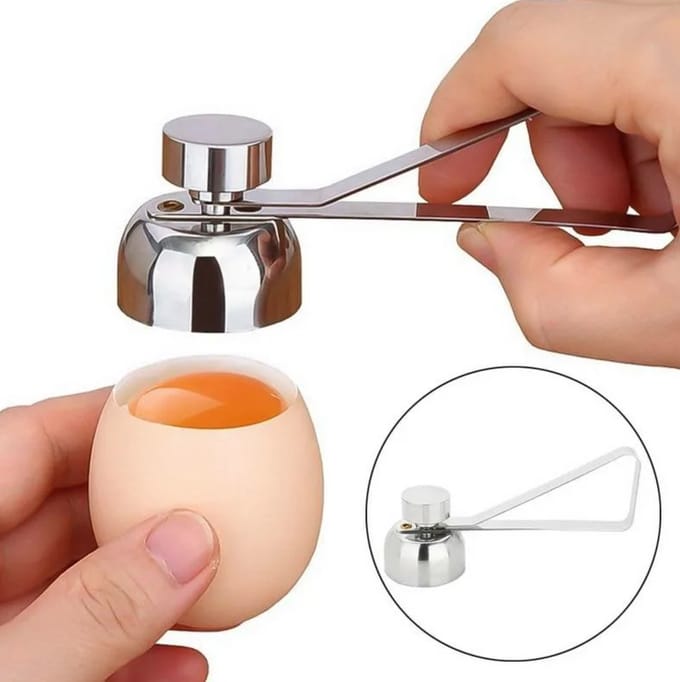 Eierschaal Kraker - Ei Opener - Egg Cracker - Eierschaal Snijder - Boiled Egg Topper - Ei Dop Breker - LOUZIR