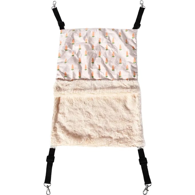 Duvo+ Carrot hangbed pluche multicolor voor knaagdieren