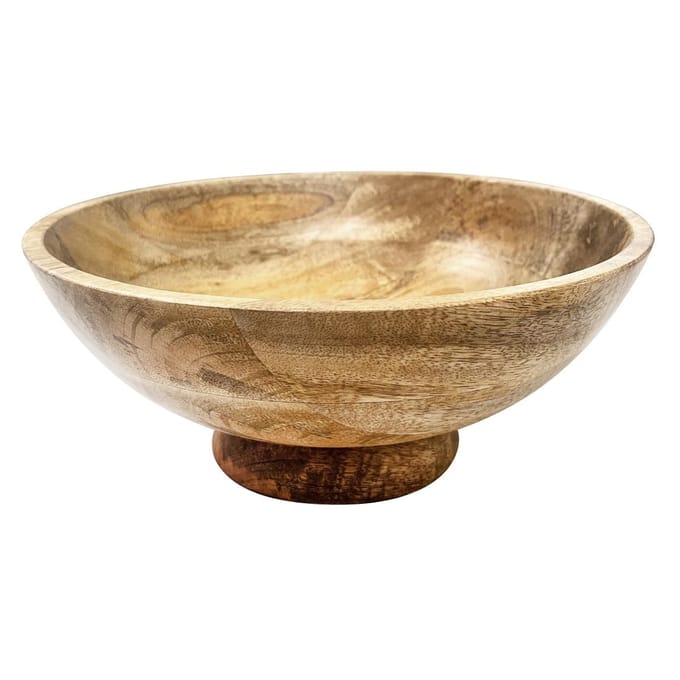 Olympia Schaal met voet Mango Hout 280mm