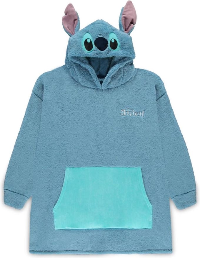 Lilo & Stitch - Disney Trui met capuchon - Stitch - Lounge Hoodie - XS-M tot L-XXL - blauw