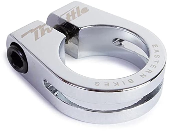 Gas clamp zadelpen - chroom voor fietsen