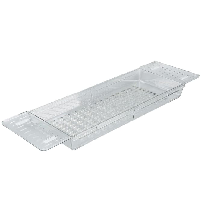 Badkuiptafel met uitschuifbare, afwaterende, grote capaciteit, waterdichte badplank voor de badkamer transparant