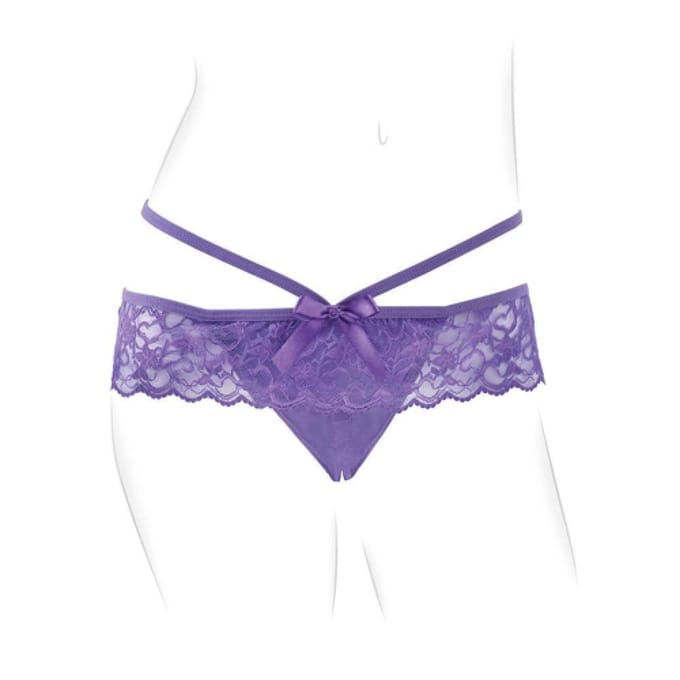 Fantasy For Her Crotchless Panty Thrill-Her - Vibrerende Slip