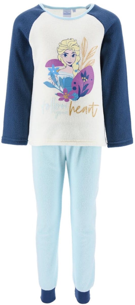 Disney Frozen Pyjama - Fleece - Blauw - Maat 110