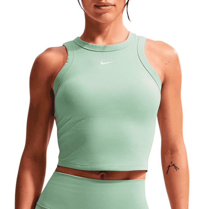 Nike One Fitted Dri-FIT Cropped Tanktop Dames - Maat L