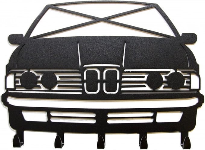 Sleutelhouder BMW - E24 - Sleutel rekje - auto - kapstok - M - drift - race - hoge kwaliteit - REYHS - design - handig - stoer