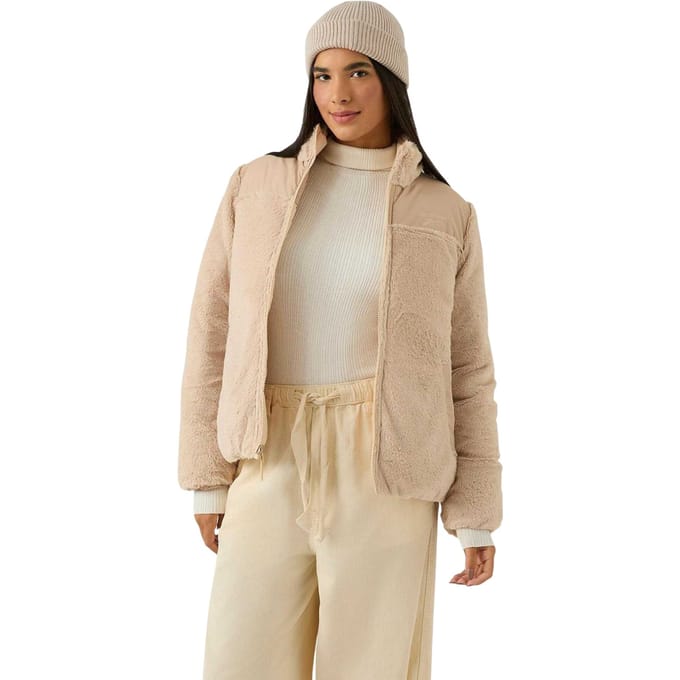 Reebok Dames/Meisjes Omkeerbare Puffer Jacket (Havermout)