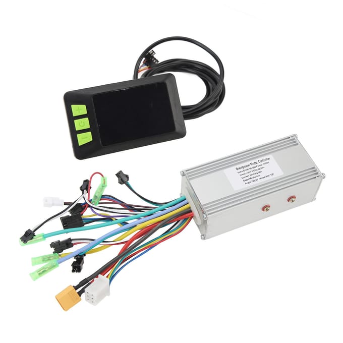 36V 48V 60V 1000W 38A 3 Modi Sinusgolf Borstelloze Motor Controller 930 LCD Display Kit Elektrische Fiets white