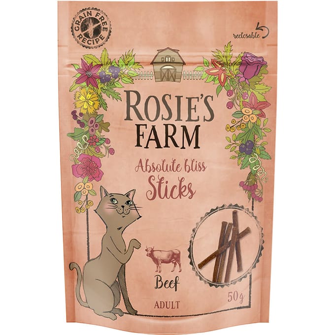 Rosie's Farm Snack Sticks Rund - 3 x 50 g
