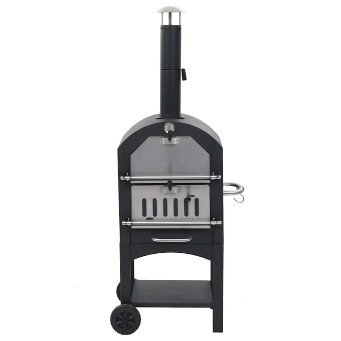 vidaXL - Pizzaoven - op - houtskool - met - terracotta - pizzasteen