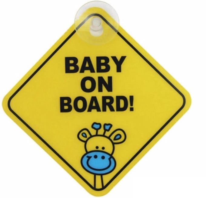 New Age Devi - 2x Baby on board bordje Sign Auto Giraffe
