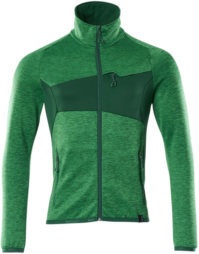 Mascot Accelerate Fleecetrui met rits 18103-316 - helder groen/groen - S