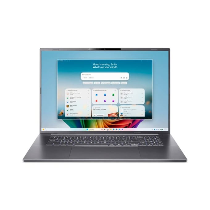 Acer Aspire 18 AI, A18-I71M, Laptop, 18" WUXGA IPS, Intel Core Ultra 9, 32GB RAM, 1TB SSD, Intel Graphics
