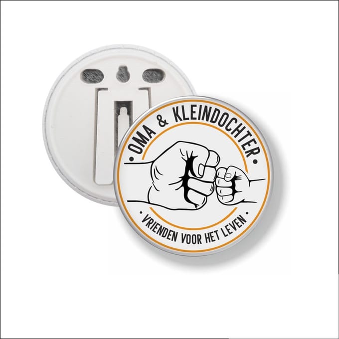 Button Met Clip 58 MM - Oma & Kleindochter
