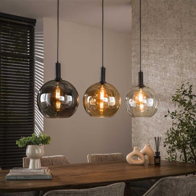 Hoyz Collection - Hanglamp Sfera Tricolore 3-lichts - Artic Zwart