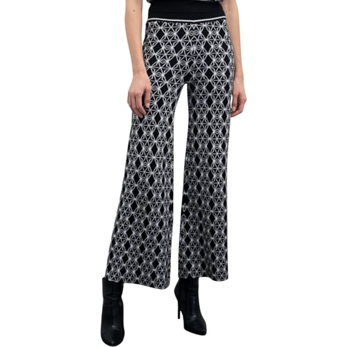 Goa Goa Jacquard gebreide joggers Chezzy patroon met elastische taille en geribde manchetten