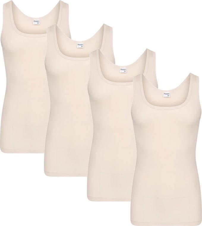 Beeren heren hemd - 4-pack - maat L - beige