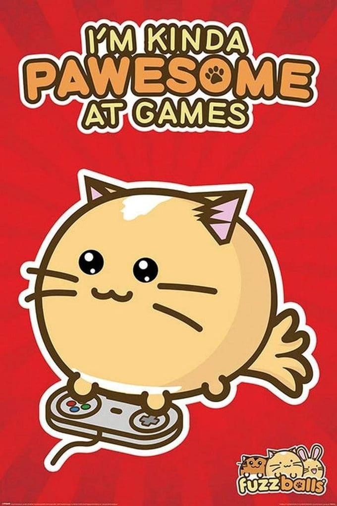 Fuzzballs Pawsome Gamer Poster 61x91.5cm