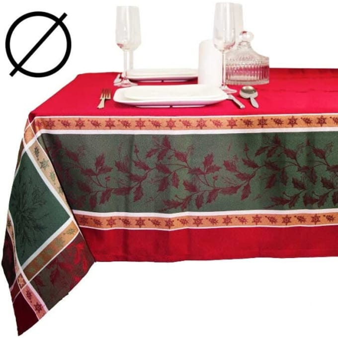 Unique Living - Tafelkleed Oliver - 180x180cm - Rood