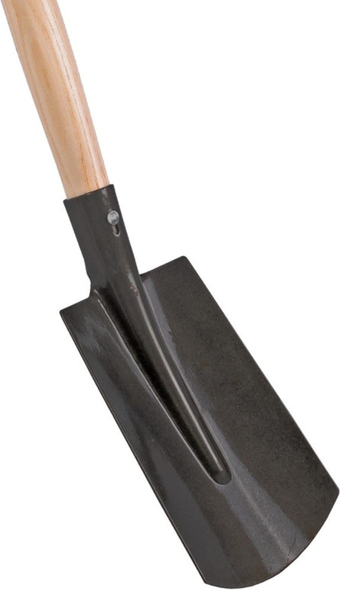 Speelgoed spade / schep - 75 cm - zwart - mini tuingereedschap