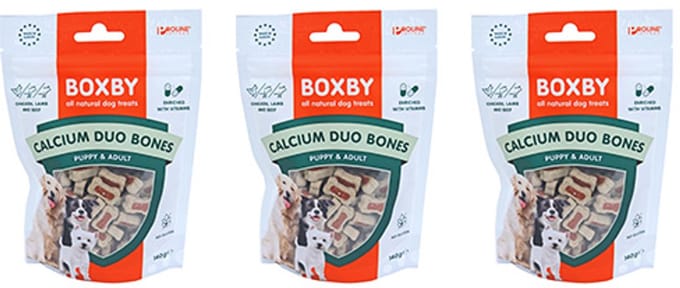 Proline Boxby calcium duo bones, 140 gram - per 3 zakjes