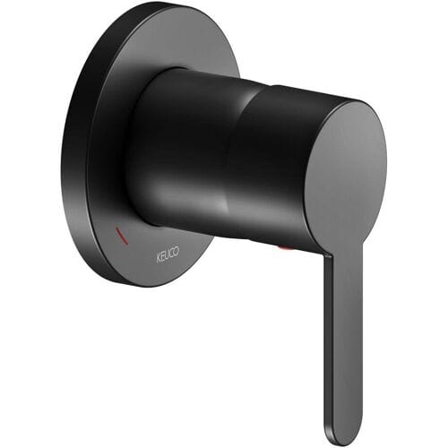 Keuco IXMO Flat Black Selection concealed single lever mixer, round 59551370301