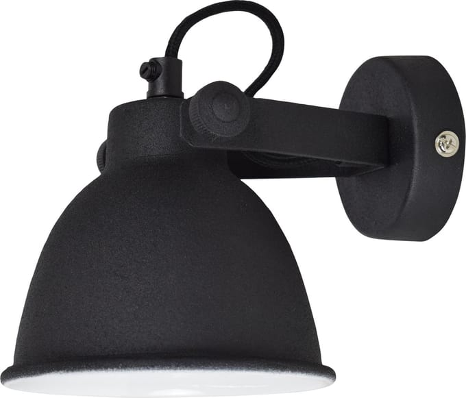 Urban Interiors Industrial Wandlamp Zwart - Stelbaar - Ø12