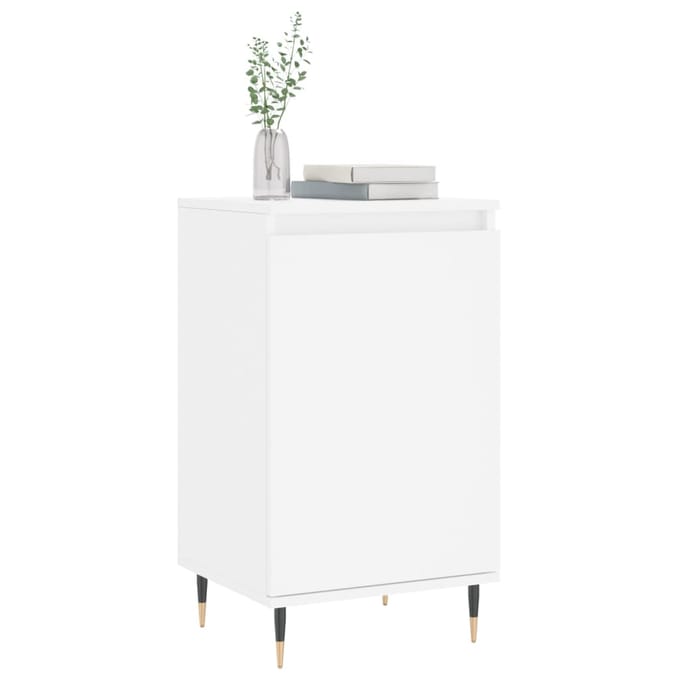 vidaXL - Dressoirs - 2 - st - 40x35x70 - cm - bewerkt - hout - wit