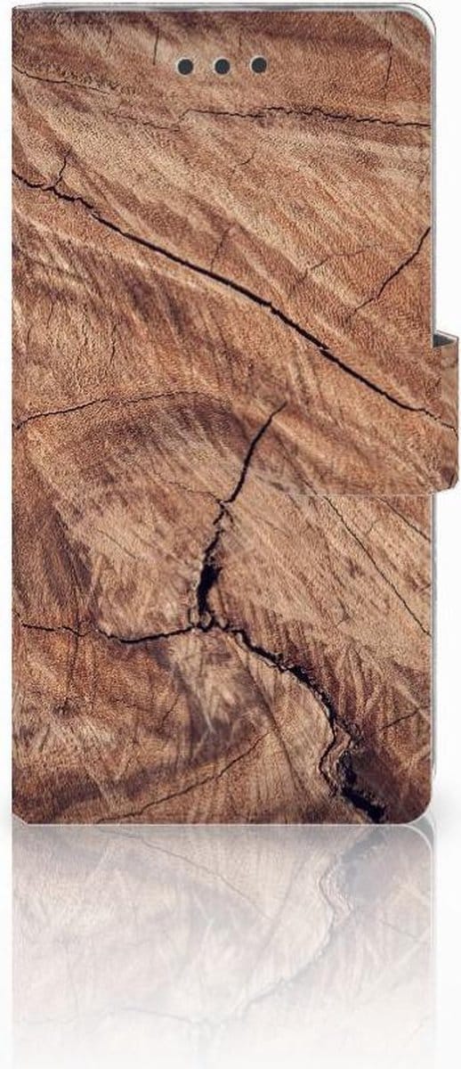 Huawei Ascend P8 Lite Book Style Case Tree Trunk