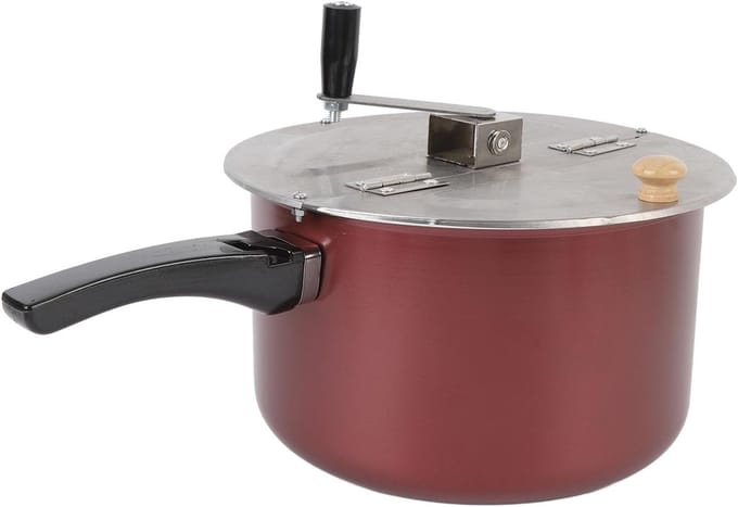 Popcornmaker - Popcornmachine - Thuisbioscoop - Gasfornuis Geschikt - 28.5x16cm