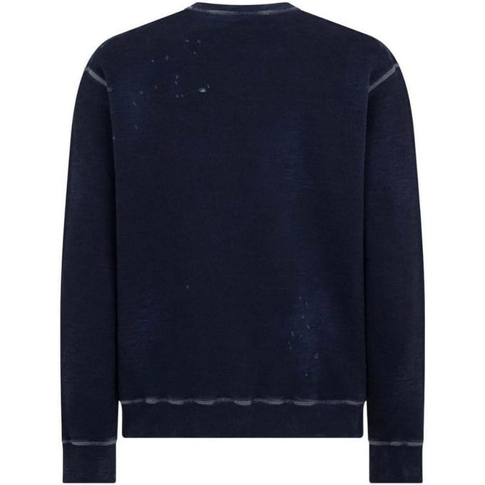 Dsquared2 Milano Logo Cool Fit marineblauw sweatshirt